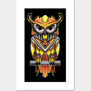 Mecha Owl Posters and Art